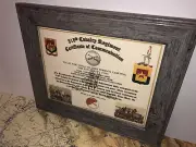 313TH U.S. CAVALRY REGIMENT / COMMEMORATIVE - CERTIFICATE OF COMMENDATION