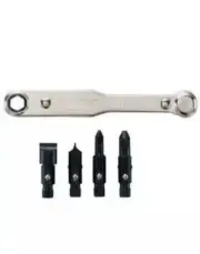 General Tools 8071 Five-Piece Ratchet Offset Screwdriver Set