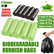 10 Rolls Biodegradable Kitchen Food Garbage Bags Liners Bin 2.6GL, 4GL, 8GL 13GL