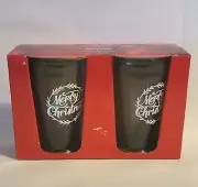 St Nicholas Square Happy Hollydays Rocks Glasses 9 fl oz
