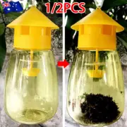Reusable Fruit Fly Trap Killer Yellow Cage Drosophila Trap Fly Catcher Hanging