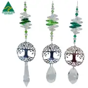 Set Of 3 Tree Of Life Crystal Suncatchers, Wholesale Lot $10ea. Suncatcher Prism