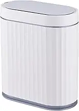 ELPHECO Bathroom Motion Sensor Trash can 2 Gallon Automatic Garbage Can, 10 L Slim Plastic Smart Trash Can with Lid, Waterproof Intelligent Trash Bin for Bedroom, Bathroom, Kitchen, Office, Grey