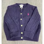 二手 RALPH LAUREN 12M/80 藍毛衣外套