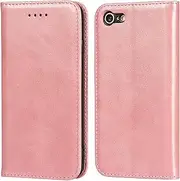 for iPhone SE 2022 / SE 2020/8 7 Case Leather Wallet with Credit Card Holder Slot SunYoo Flip Cover Drop Protection Shockproof Magnetic Folio Women Men Her Purse for iPhone SE2022 SE2020 Pink
