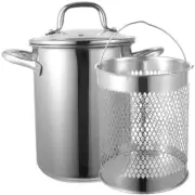 Portable Frying Pan Tempura Deep Fryer Tempura Fry Pot Induction Pot