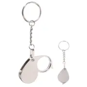Magnifying Glass Keychain Miss Folded Pocket Magnifier Foldable Reading