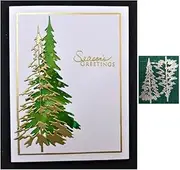 Trdxxx Woodland Dies for Card Making Merry Christmas Die Cuts Metal Cutting Dies Snowflake Tree Embossing Dies for Scrapbooking