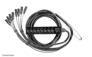 Elite Core Perseus PERS8-BF-250 Perseus 8 CH 250' Box to Fan Snake w/TECHFLEX