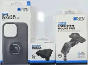 QUAD LOCK KIT iPHONE 16 PRO MAX Case, Dampener, FORK STEM Mount Pro *EXPRESS*