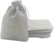 25PCS Burlap Bags with Drawstring Drawstring Gift Bag Jewelry Pouches for Weddin