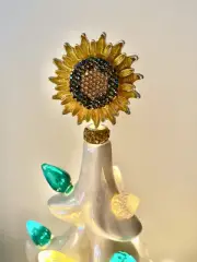 Ceramic Christmas Custom Tree Topper Sunflower Summer