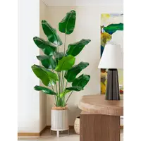 在飛比找ETMall東森購物網優惠-仿生綠植仿真植物旅人蕉大型假樹天堂鳥北歐室內客廳裝飾盆栽擺件
