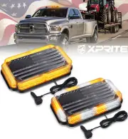 New LED Strobe Light Bar USA Flag Pattern Rooftop Emergency Warning Flash Beacon