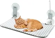 Cat Perch, Cordless Cat Hammock Window Seat, Foldable Removable Suction Attached Lounger Cushion Climbing Supplies for Kitten