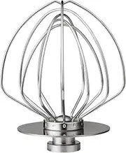 K45WW Whisk Attachment for KitchenAid Stand Mixer, Stainless Steel Wire Whip Attachment Dishwasher Safe