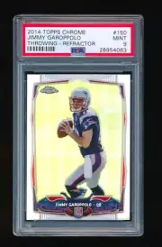 PSA 9 JIMMY GAROPPOLO 2014 TOPPS CHROME THROWING #150 REFRACTOR RC ROOKIE 4063