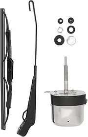 12V 105° Rotating Windshield Wiper Motor Kit Universal Electric Wiper Arm Motor Set Suitable for Tractors Fishing Boats ATVs and UTVs Ensuring Clear Visibility in All Weather