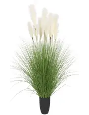 [SOGA] Potted Bulrush Grass Artificial Plant 110cm in Multi