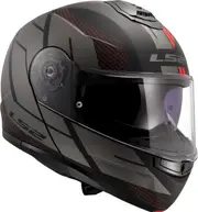 LS2 FF908 Strobe II Code, flip up helmet , color: Matt Black/Grey/Red , size: M