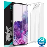 [3 Pack] ZUSLAB Galaxy Note 20 5G Flexible TPU Film Screen Protector Ultrasonic Sensitive Fingerprint Recognition & Case Friendly for Samsung