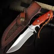 Fixed Blade Hunting Knife M390 Steel Camping Outdoor Survival Knives With Sheath