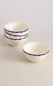 [Maison Madison] Jane Set-Of-Four Hand-Painted Ceramic Cereal Bowls