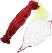 100pcs Watermelon Mesh Bag Net Bags for Produce Mesh Fruit Bags Watermelon Storage Bag Drawstring Bag Mesh Bags Pouch Mesh Storage Bags Reusable Produce Mesh Bags Mesh Pouch Red Pp