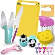 Kids Knife Set for Real Cooking, Montessori Knife Set for Toddler