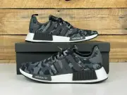 Adidas NMD R1 Boost Men's Sizes Duck Camo Black Grey White Shoes GV8797 Women's