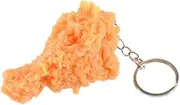 [Yecomsy] Imitation Food Keychain Fried Chicken Leg Keychain Creative Shrimp Mushroom Keychain Nuggets Chicken Wing Keychain