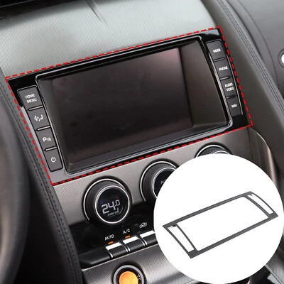 Matte Carbon Fiber Center Console Dashboard Display Trim For Jaguar F-Type 13-24 (for: Jaguar)