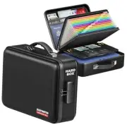 Fireproof Document Box, Hard Case Highly Flame-Resistant Fire Proof M Black