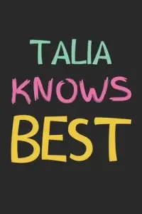 在飛比找博客來優惠-Talia Knows Best: Lined Journa