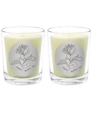 Qualitas Candles Radiant Lily Two Scented Beeswax Candle Set