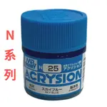 GUNZE N系列 新環保水性乳膠漆 天空藍色 N-25 10ML 貨號N25