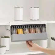 Self-adhesive Under Desk Drawer Hidden Spice Seasoning Bottle Storage Rack