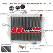 3-Rows Aluminum Radiator For 87-99 Daihatsu Rocky F70 F75 F85 F80 2.8L Diesel MT