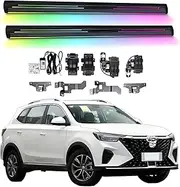 BJOHQ Electric Running Boards Compatible for Roewe RX5 2019-2025 with Light, SUV, Off-Road & Pickup Trucks - Retractable Truck Steps & Nerf Bars