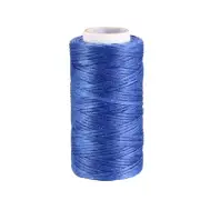 Leather Sewing Stitching Flat Waxed Thread String Cord (150D 1mm 50M, Sapphire )