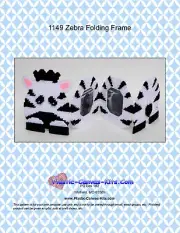 Zebra Folding Frame-Plastic Canvas Pattern or Kit