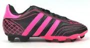 Adidas Kid's Football Shoes Goletto III Sparkle TRX FG Black Pink Size 1.5