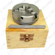 65 MM 3 Jaw Mini lathe Chuck Self Centering M14x1 Threaded Wooden Box