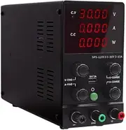 DC Power Supply Variable, 120V 3A Adjustable Switching Regulated DC Bench Power Supply with High Precision 4-Digits LED Display, 5V/2A USB Port, Coarse and Fine Adjustments AC240V SPS-12003