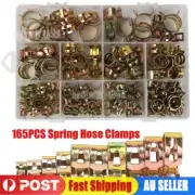 165/115X Adjustable Spring Hose Clamp Petrol Fuel Line Water Pipe Tube Clip Set