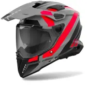 Commander 2 Mavick Grey Red Adventure Helmet