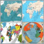 清新世界地圖掛布 背景布 掛毯 裝飾 直播 世界地圖