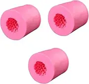 HOODANCOS 3 Pcs Pinecone Cake Mold Cupcake Reusable Number Candy Molds Cake Carrier Clay Beads Edible Glitter for Drinks Mousse Circle Cake Tin Baking Tray Loom Bands Cake Pop Stand Pink