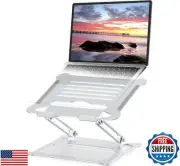 UFVCOV Adjustable Aluminum Laptop Stand for Desk, Ergonomic Foldable Computer