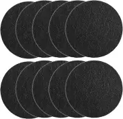 Charcoal Filters for Kitchen Compost Bin, 10 Pack of 10, Black
